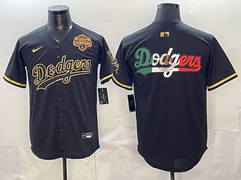 2026 Men Nike Los Angeles Dodgers Blank black gold Game MLB Jersey 0012->los angeles dodgers->MLB Jersey
